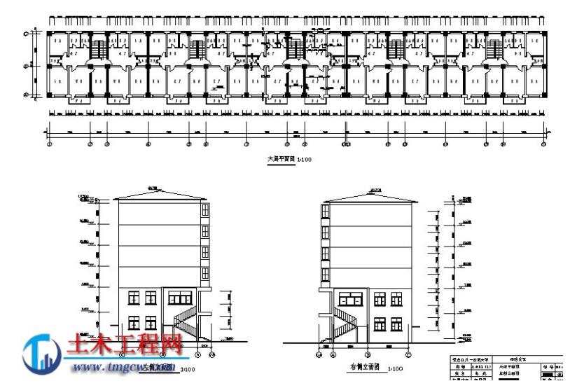 6層6000平米黑龍江框架結構綜合住宅樓畢業設計