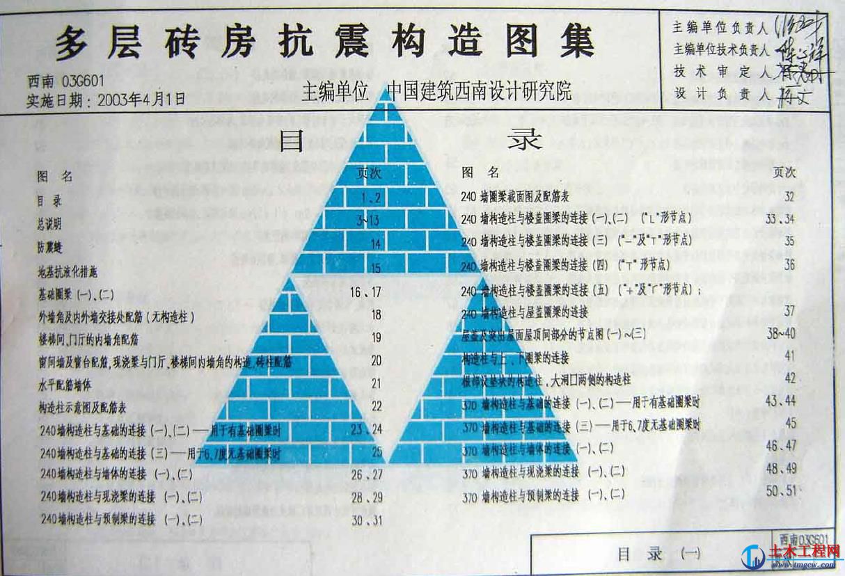 西南03G601(多層磚房抗震構造圖集).pdf