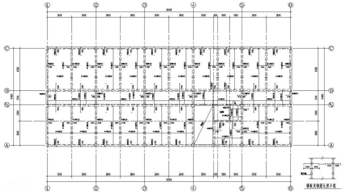 某四層辦公樓鋼筋混凝土框架結構施工圖