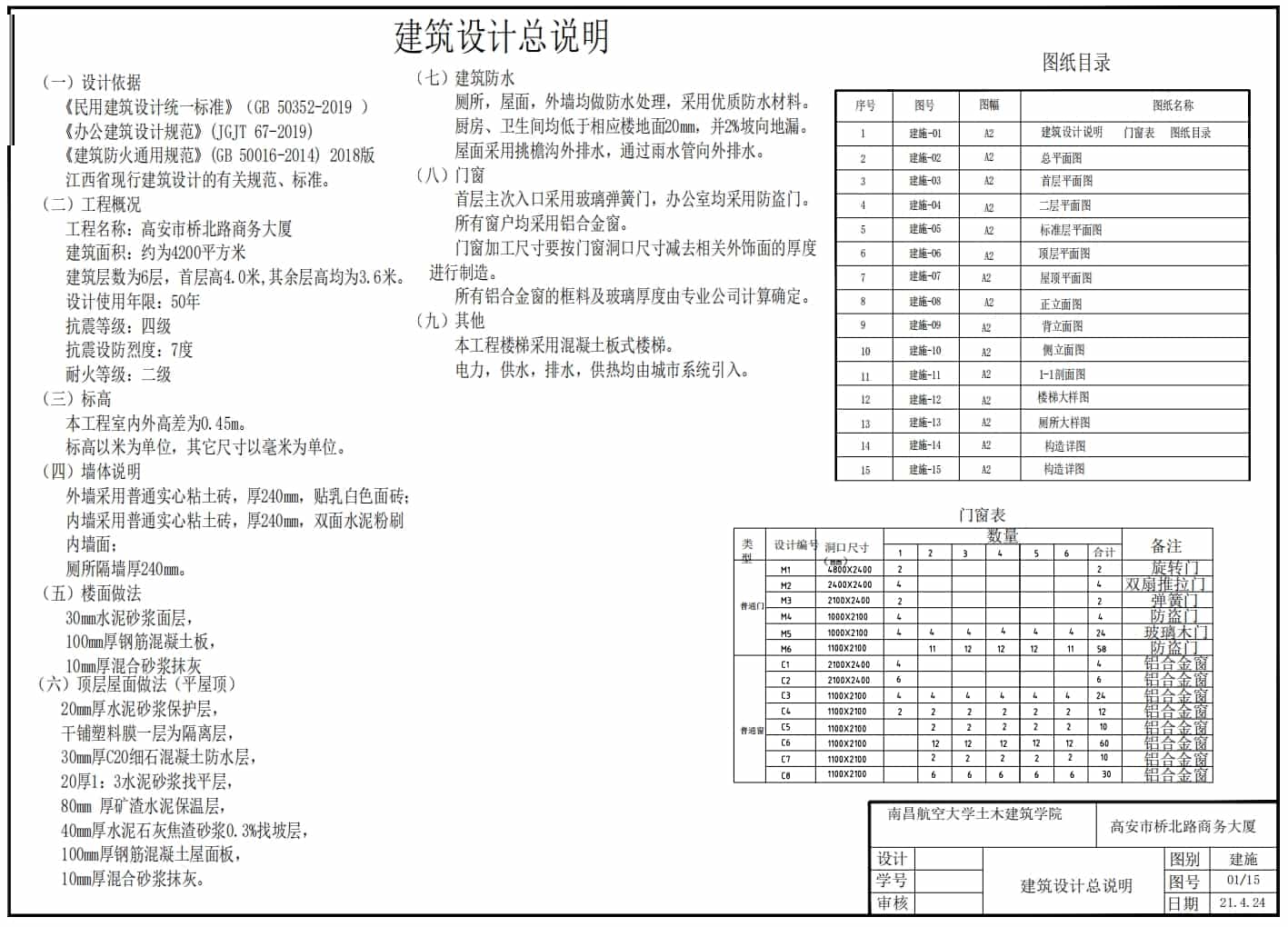 建筑設計總說明