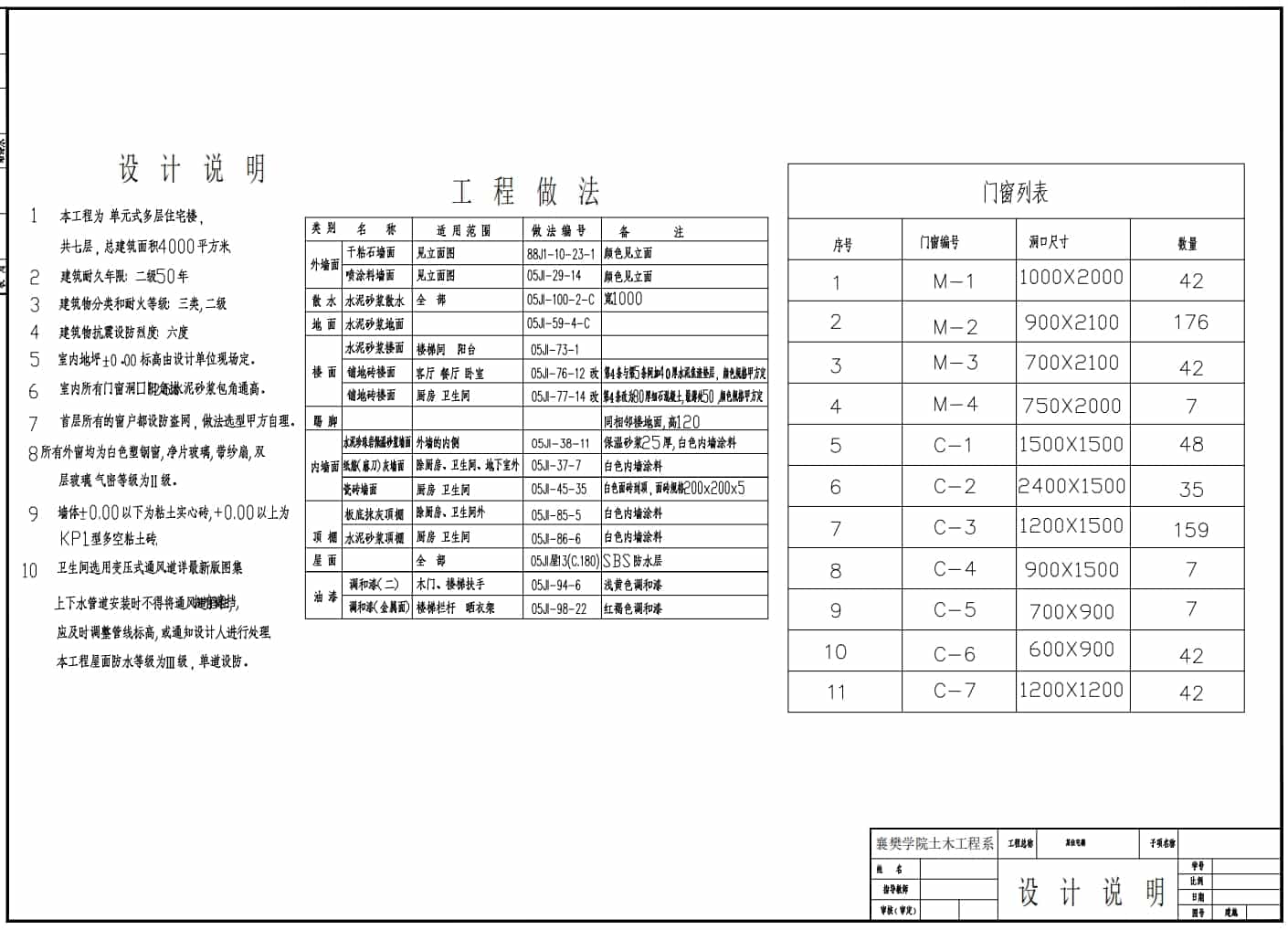建筑設計總說明