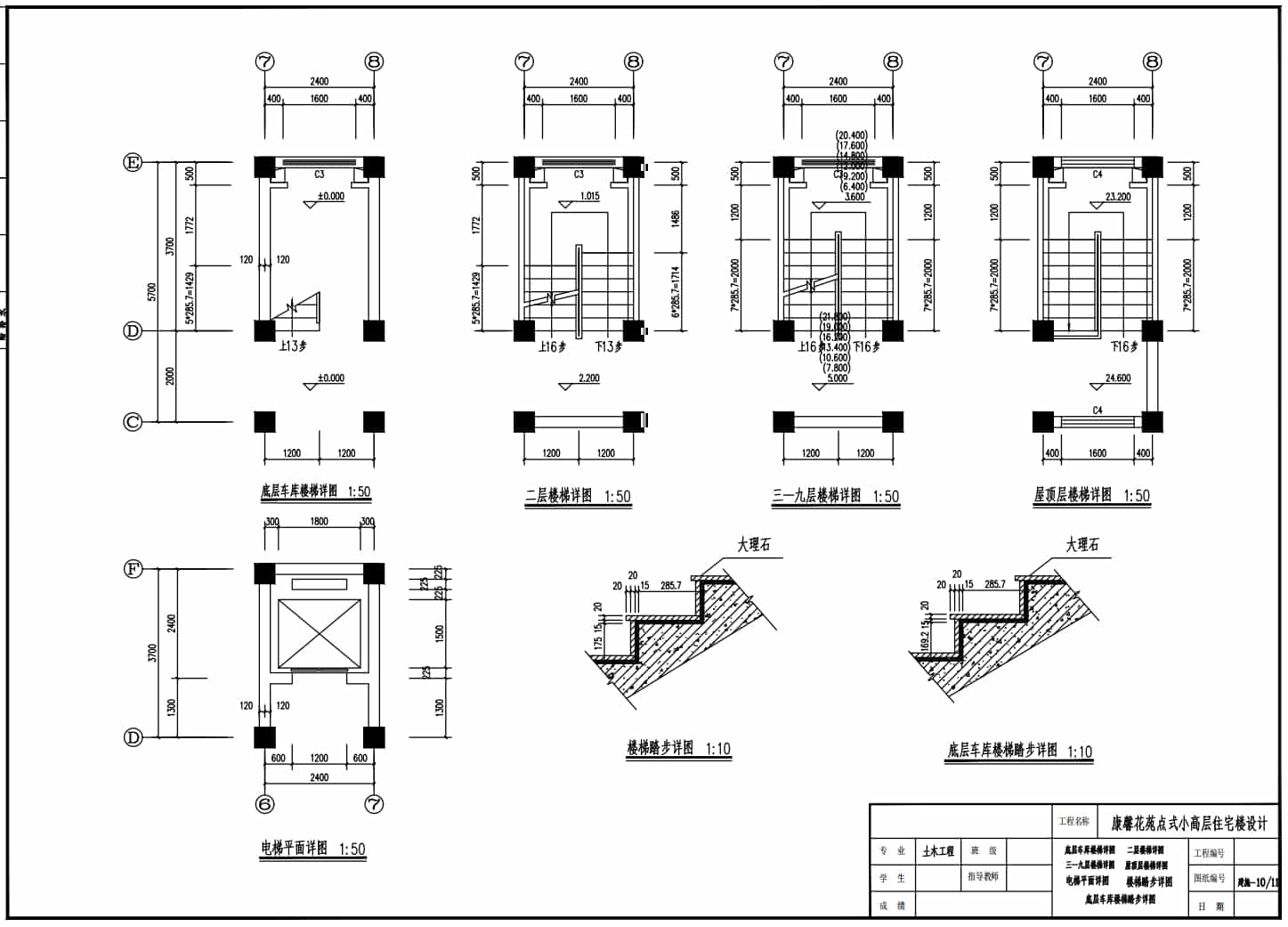 電梯、樓梯詳圖