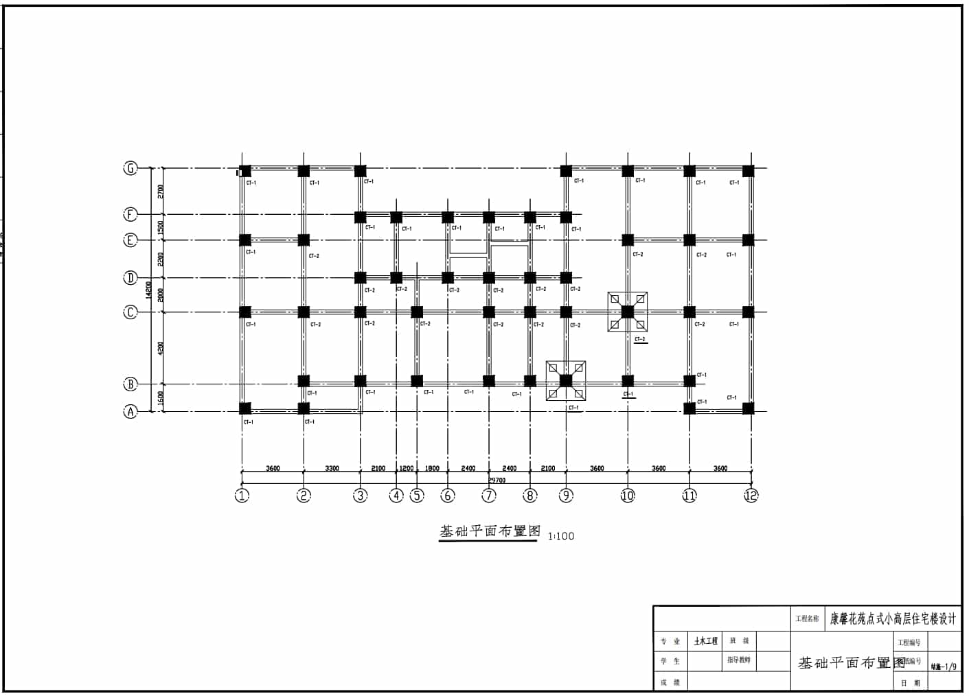 基礎平面布置圖